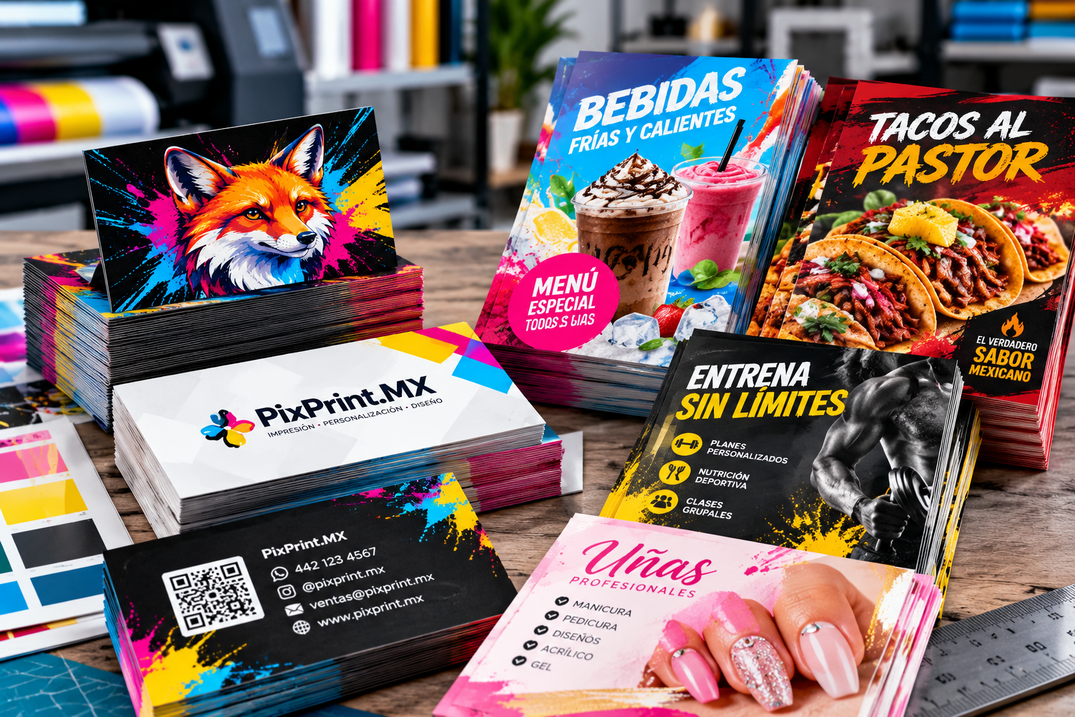 Tarjetas y volantes